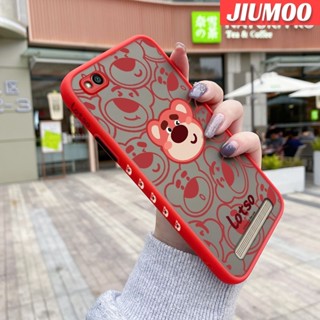 เคสซิลิโคนนิ่ม แบบใส ขอบสี่เหลี่ยม ลายหมีสตรอเบอร์รี่ กันกระแทก สําหรับ Xiaomi Redmi 5 5A 5 PLus