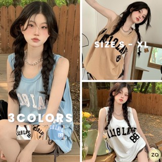 💥HOT SALE💥เสื้อยืด ลาย A118LAVE แขนกุดคอกลม