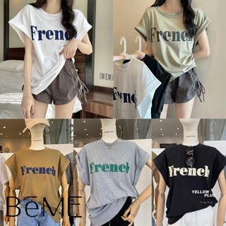 พร้อมส่ง เสื้อยืดเเขนสั้น เสื้อยืดทรงหลวม เสื้อยืดคอกลมผ้านิ่มใส่สบาย ลายแฟชั่นวินเทจ