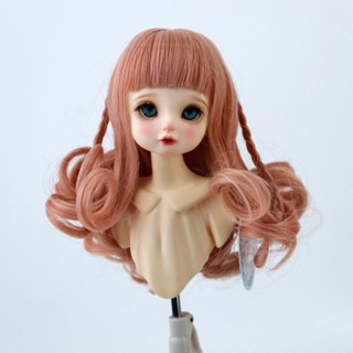 พร้อมส่ง วิกผมหยิก ผ้าไหมนิ่ม อุณหภูมิสูง สําหรับตุ๊กตา Bjd SD 1/6 diy