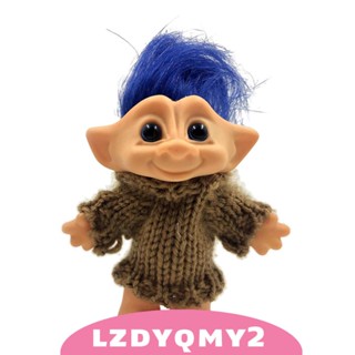 [Lzdyqmy2] ตุ๊กตาฟิกเกอร์ Good Luck Troll น่ารัก 10 ซม. พร้อมเสื้อผ้า สีเขียว