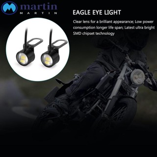 MARTIN หลอดไฟตัดหมอกกลางวัน DC 12V DRL LED 20 มม. สําหรับรถยนต์ รถจักรยานยนต์ 2 ชิ้น