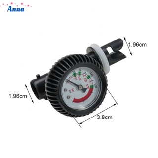 【Anna】Air Pressure Gauge 1PC 9.5x6.5cm Barometer Black Inflatable Thermometer