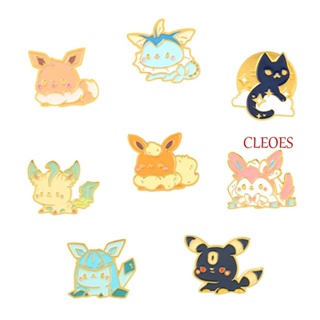 CLEOES Eevee เข็มกลัดโลหะ รูปการ์ตูนแอนิเมชั่น ของขวัญ สําหรับเด็ก