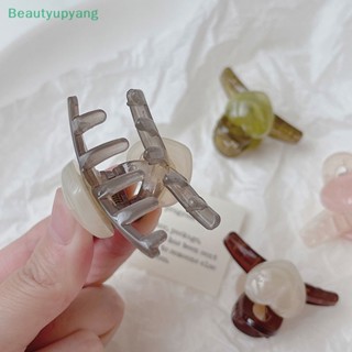 [Beautyupyang] กิ๊บติดผมเจลลี่ รูปกรงเล็บฉลาม หัวใจ สีโมแรนดี้