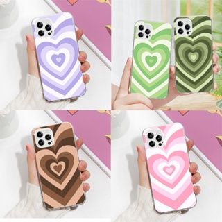 Rx-6 เคสโทรศัพท์ ซิลิโคนนิ่ม ลายหัวใจสี สําหรับ Motorola Moto G7 G71 G6 G51 G31 G7 G41 Power Plus Play