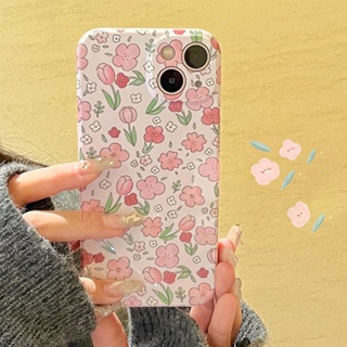 เคสป้องกันโทรศัพท์มือถือ แบบนิ่ม ลายการ์ตูนดอกไม้ กันกระแทก สําหรับ iPhone 14promax 13pro 12mini 11 x xr xsmax 7plus 8 se