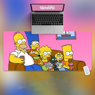 แผ่นรองเมาส์ คีย์บอร์ด ขนาดใหญ่ ลาย The Simpsons แบบสร้างสรรค์ สําหรับแล็ปท็อป