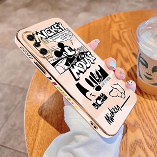 เคสโทรศัพท์มือถือ แบบนิ่ม ขอบสี่เหลี่ยม ลายมิกกี้ เมาส์ หรูหรา สําหรับ Xiaomi Poco Pocophone F2 Pro Poco F3 F4 GT