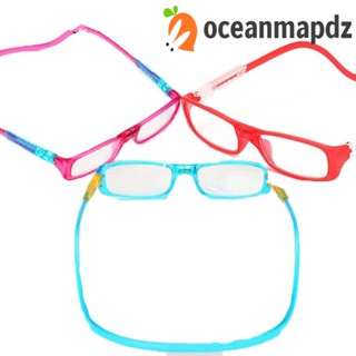 OCEANMAPDZ แว่นตาสายตายาว แม่เหล็ก แฟชั่น เรียบง่าย แขวนคอ ย้อนยุค แว่นตา หญิง ชาย กรอบสี่เหลี่ยม สวมตา อุปกรณ์เสริม