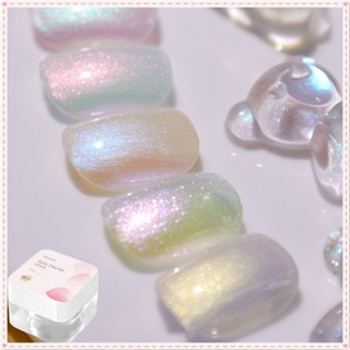 Xeijayi Aurora Unicorn Series ยาทาเล็บเจล Fine Flash Ice Transparent Sparkling Canned Uv Led Phototherapy Glue Nail Art For Nail Shop JOYFEEL