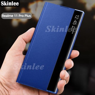 เคสมือถือ แบบหนัง ฝาพับ พร้อมช่องใส่บัตร สําหรับ Realme 11 Pro Plus Realme 11 Pro+