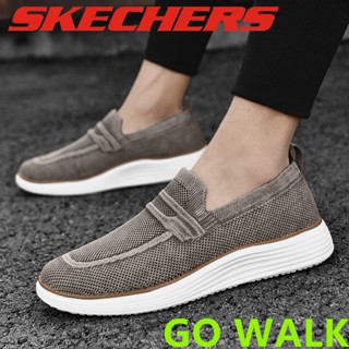 Go WALK รองเท้าโลฟเฟอร์ลําลอง น้ําหนักเบา ระบายอากาศ สําหรับผู้ชาย เหมาะกับการขับขี่