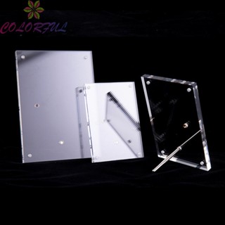 【COLORFUL】Frame Picture Postcards Rack Replacement TableTop Transparent Clear Acrylic