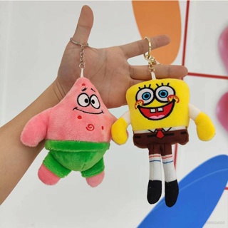 พวงกุญแจ จี้ตุ๊กตาการ์ตูน SpongeBob SquarePants Patrick Star เหมาะกับของขวัญ ของเล่นสําหรับเด็ก