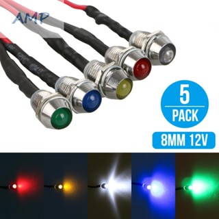 ⚡READYSTOCK⚡Dashboard Light Marine 12V 8mm LED Indicator Pilot Corrosion resistance