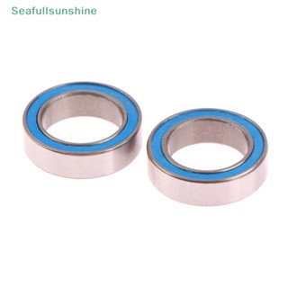 Seaf&gt; แบริ่งยาง 6700 2RS 10X15X4 มม. สีฟ้า สําหรับมอเตอร์แบริ่ง 2 ชิ้น