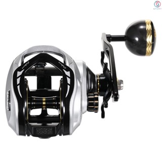 Baitcasting รอกตกปลา 16 กก. 6+1 BB 6.3:1 ด้ามจับเดี่ยว พร้อมระบบเบรกแม่เหล็ก