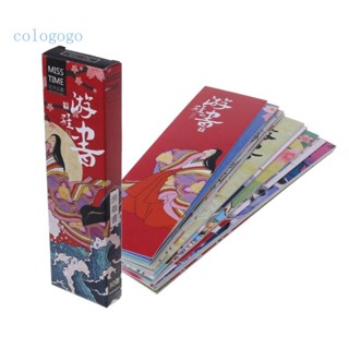 Colo ที่คั่นหนังสือ กระดาษ ลาย Ukiyo-e สวยหรู เครื่องเขียน สําหรับคนรักการอ่านหนังสือ ชุดละ 30 ชิ้น