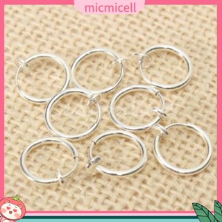 [MMC] เครื่องประดับ ต่างหูห่วง แบบหนีบ ไม่ต้องเจาะ 8 ชิ้น