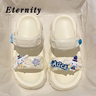 Eternity  ผู้หญิงรองเท้าสลิปเปอร์ รองเท้าส้นหนาๆ พื้นรองเท้าหนานุ่มสบายและเป็นกันเอง สินค้ามาใหม่2023 TX63007 สวย Beautiful Stylish คุณภาพสูง B28G0SF 36Z230909