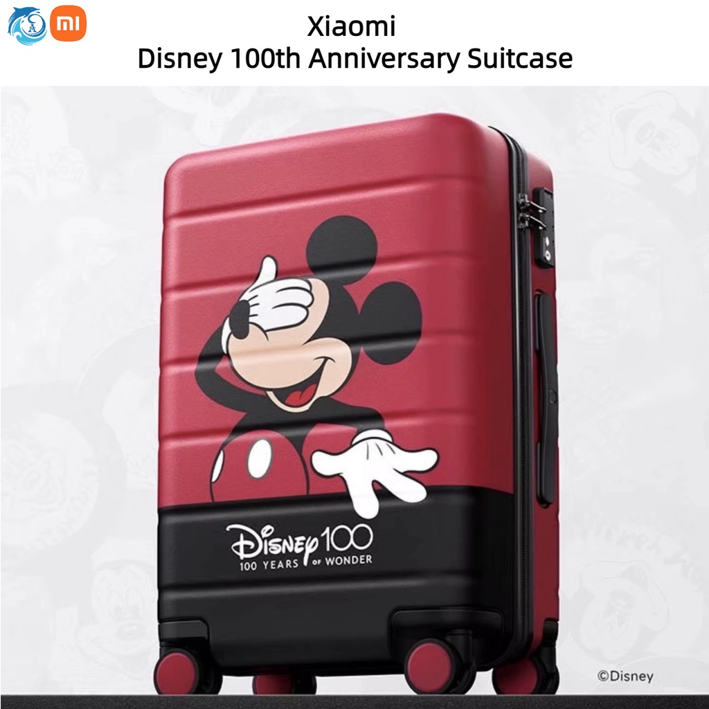 Xiaomi Mi Mijia กระเป๋าเดินทางล้อลาก ลาย Disney Limited Edition ครบรอบ 100 ปี TSA ความจุเยอะ 20 นิ้ว ของขวัญ สําหรับผู้ชาย และผู้หญิง การ์ตูนร่วมแบรนด์ Disney เวอร์ชัน การ์ตูนคลาสสิก