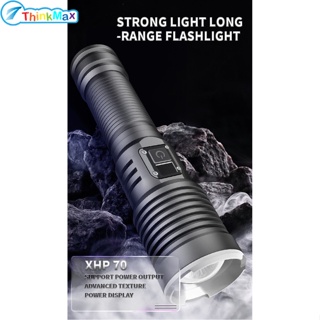 Xhp70 ไฟฉาย Led 1200-1500 Lumens หน้าจอดิจิทัล ซูมได้ พร้อมไฟแสดงสถานะ