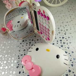 SANRIO เครื่องคิดเลขอิเล็กทรอนิกส์ แบบฝาพับ ลายการ์ตูน Hello Kitty น่ารัก แบบพกพา สําหรับนักเรียน สํานักงาน บ้าน [RAIN]