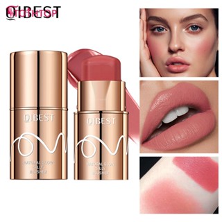 Qibest Silky Moisturizing Blush Stick Brightening Color Blush Cream Rouge Pen Waterproof Long-lasting High Pigment Eye Shadow [TOP]