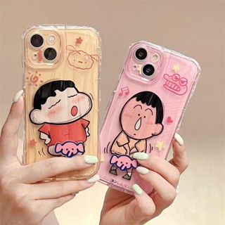 เคสโทรศัพท์มือถือ แบบนิ่ม ลายการ์ตูนชินจัง สําหรับ iPhone 14pro 13 12 11 Pro Max 14promax