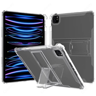 เคส TPU นิ่ม บางมาก กันลื่น พร้อมขาตั้ง และช่องใส่ดินสอ สําหรับ XiaoMi Pad 5 Pro Pad 6 11 นิ้ว Pad 5 Pro12.4 นิ้ว