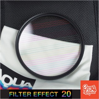 Filter effect 20 rainbow flare แถม step up ring Filter effect prism lens ฟิวเตอร์เอฟเฟค