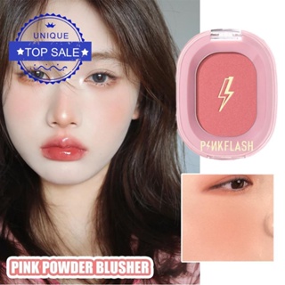 Pinkflash บลัชออน เนื้อแมตต์ นิ่ม ติดทนนาน กันน้ํา สีส้มธรรมชาติ สีชมพู Series M0M3