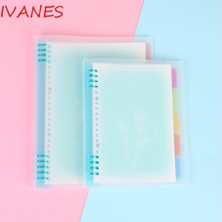 IVANES เคสพลาสติกใส สําหรับใส่โน้ตบุ๊ก เครื่องเขียน