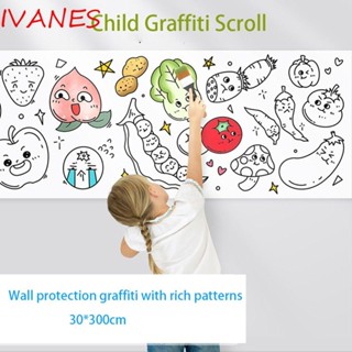 Ivanes ม้วนสติกเกอร์วาดภาพระบายสี Diy เพื่อการเรียนรู้ สําหรับเด็ก