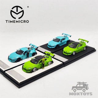 โมเดลรถยนต์ TIME MICRO ขนาด 1:64 86 สีฟ้า สําหรับ Apple Diecast