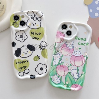 Lwy เคสโทรศัพท์มือถือนิ่ม ลายหมีทิวลิปนําโชค สําหรับ Infinix Hot 10 Play X688C X688B Hot 8 9 Play 10 Lite 12 20 30 Play 20i 30i Note 12 Pro 12 G96 12 Turbo Smart 6 Plus 7