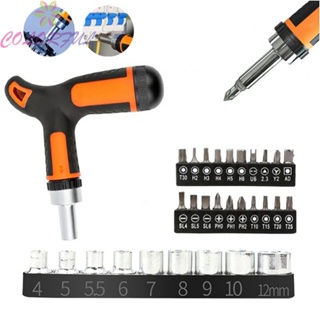 【COLORFUL】Ratchet Screwdriver 4-12mm Socket Socket Wrench Steel Special Hand Tools
