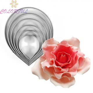 【COLORFUL】Rose Petal Cutter Cookie Cutter Flower Decorating Stainless Steel High Quality