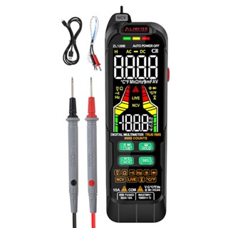 เครื่องมัลติมิเตอร์ดิจิทัล RMS วัดอุณหภูมิกระแสสลับ กระแสไฟฟ้าตรง มัลติเมโทร แบบมืออาชีพ