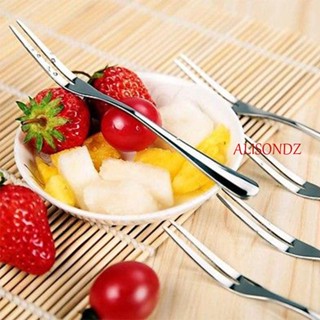 ALISONDZ Flatware ช้อนส้อมสเตนเลส แฮนด์เมด 2 ชิ้น และชุดช้อนส้อม 2 ชิ้น