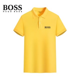 เสื้อโปโล BOSS แฟชั่นคู่รัก สําหรับผู้ชาย และผู้หญิง