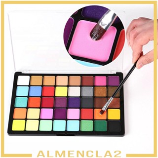 [Almencla2] พาเลทสีเพ้นท์ร่างกาย 40 สี สําหรับแต่งหน้า เทศกาลดนตรี