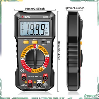 [Freneci] มัลติมิเตอร์ดิจิทัล DC โวลต์มิเตอร์ จอแสดงผล LCD DC กระแสไฟ ไม่ตัดไฟ หมายถึง Ncv เครื่องทดสอบช่างไฟฟ้า แบบพกพา ช่วงอัตโนมัติ