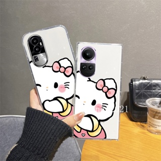 พร้อมส่ง ใหม่ เคสโทรศัพท์มือถือ ซิลิโคนนิ่ม ใส บางมาก กันกระแทก ลายการ์ตูนน่ารัก สําหรับ OPPO Reno10 Reno10 Pro+ Plus 5G OPPO A78 4G 2023 Reno10 Pro 5G