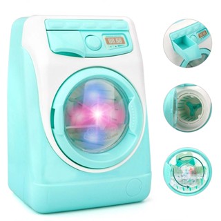 Childrens Washing Machine Toy Set Mini Drum Simulation Rotatable Kinetic Energy Water Girls Playing House