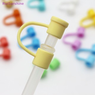 Ruisurshine ใหม่ ฝาครอบหลอดดูดน้ํา ซิลิโคน ป้องกันฝุ่น ใช้ซ้ําได้ 10 ชิ้น