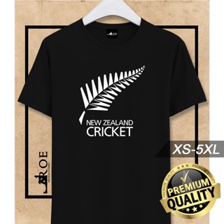 ดูดีนี่ เสื้อยืด ผ้าฝ้าย 100% พิมพ์ลาย New Zealand Cricket พลัสไซซ์