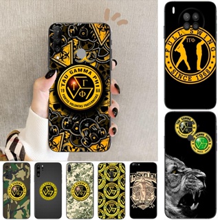 ใหม่ เคสโทรศัพท์มือถือแบบนิ่ม ลาย triskelion tau gamma phi สีดํา สําหรับ Huawei P20 P20 Lite P20 Pro P30 P30 Lite P30 Pro