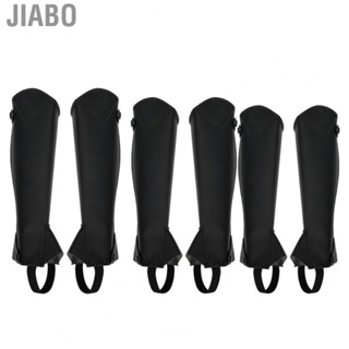 Jiabo Equestrian Leg Guards Fiber PU Leather Half Chap Horse Riding Body Protector Equipment for Children Compression Sleeve